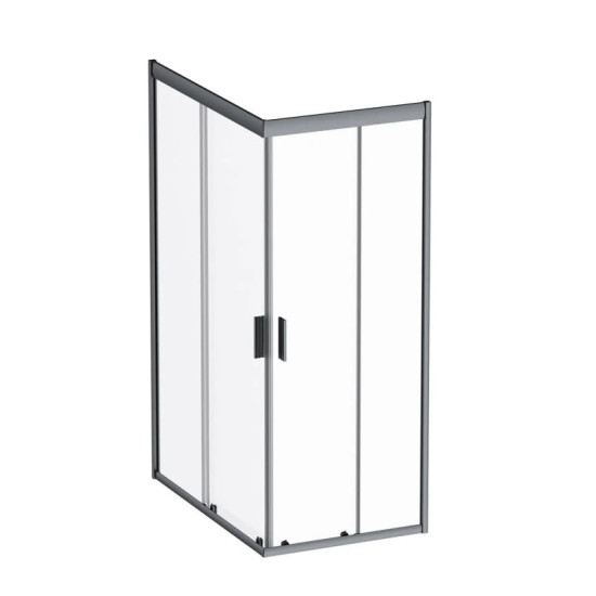Душова кабіна Am.Pm Gem W90UG-404-120280-BT120x80 прозора, профіль чорний мат.