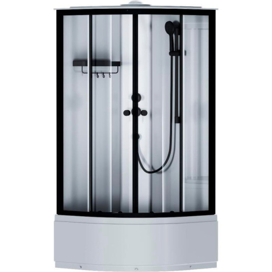 Душевая кабина Am.Pm X-Joy W94C-401A-090BT 90x90 профиль мат.черный, прозрачная