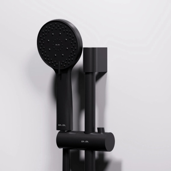 Душевая кабина Am.Pm X-Joy W94C-401A-090BT 90x90 профиль мат.черный, прозрачная