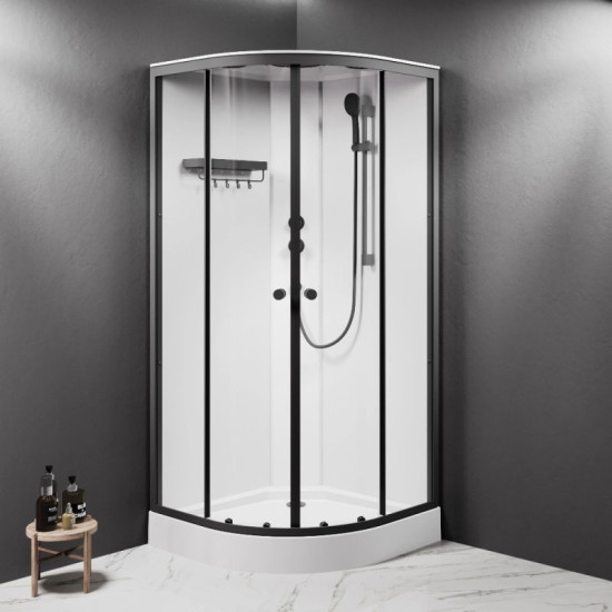 Душова кабіна Am.Pm X-Joy W94C-401-090BT 90x90 профіль мат.чорний, прозора