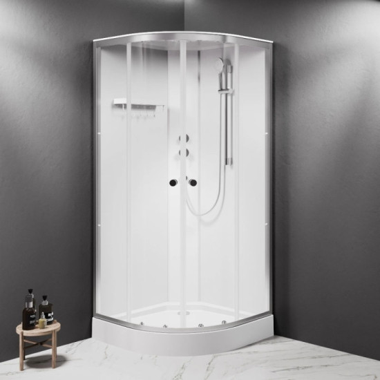 Душова кабіна Am.Pm X-Joy W94C-401-090MT 90x90 профіль мат.хром, прозора