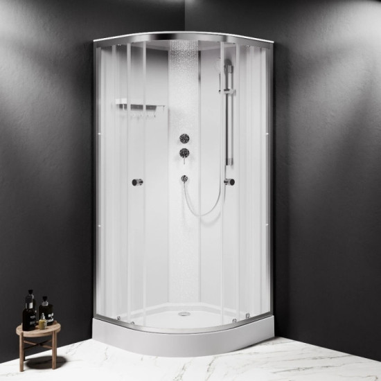 Душова кабіна Am.Pm X-Joy W94C-401-090MT 90x90 профіль мат.хром, прозора