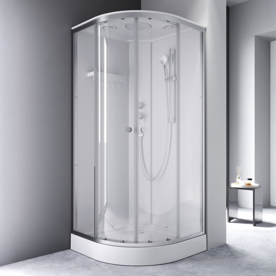 Душова кабіна Am.Pm X-Joy W94C-401-090MT 90x90 профіль мат.хром, прозора