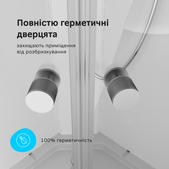 Душова кабіна Am.Pm X-Joy W94C-401-090MT 90x90 профіль мат.хром, прозора