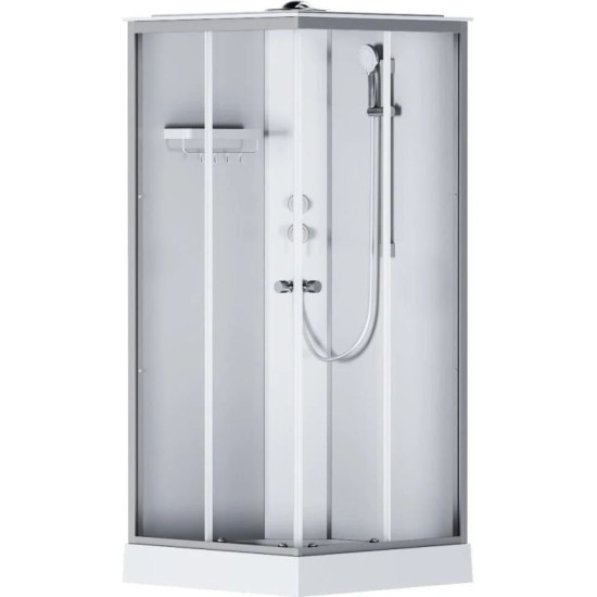 Душова кабіна Am.Pm X-Joy W94C-403-090MT 90x90 профіль мат.хром, прозора