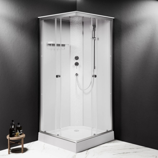 Душова кабіна Am.Pm X-Joy W94C-403-090MT 90x90 профіль мат.хром, прозора