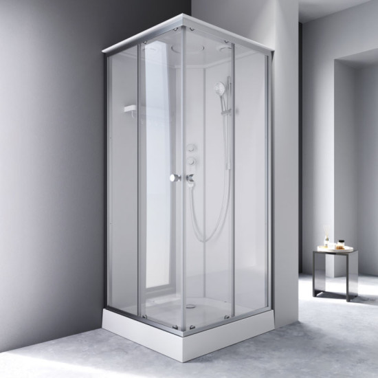 Душова кабіна Am.Pm X-Joy W94C-403-090MT 90x90 профіль мат.хром, прозора