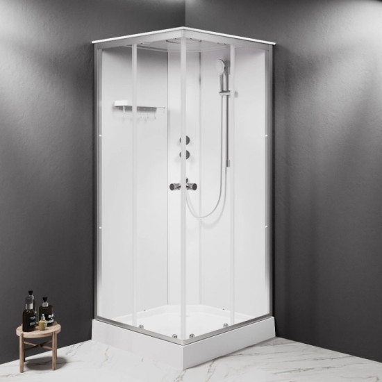 Душова кабіна Am.Pm X-Joy W94C-403-090MT 90x90 профіль мат.хром, прозора
