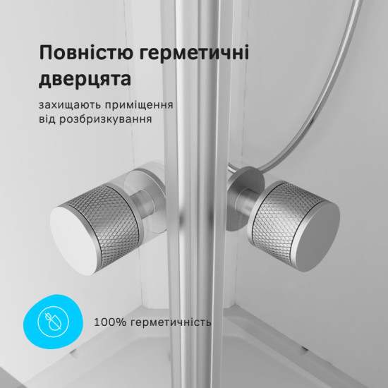 Душова кабіна Am.Pm X-Joy W94C-403-090MT 90x90 профіль мат.хром, прозора