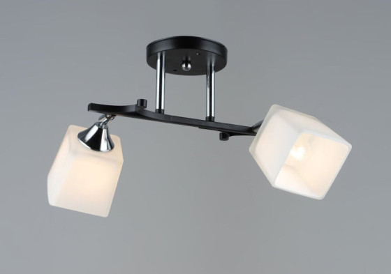 Люстра Sirius B N5488/2 BK+CH на 2 плафона