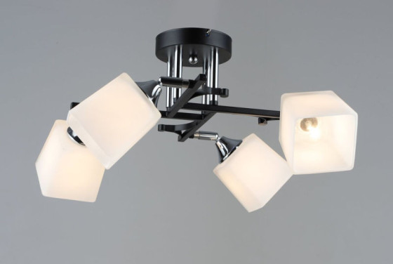 Люстра Sirius B N5488/4 BK+CH на 4 плафона