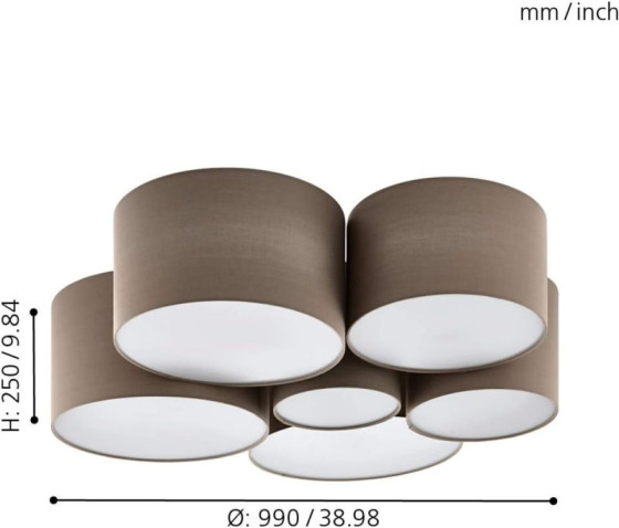 Люстра Sirius H262-6B на 6 плафонов