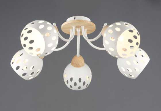 Люстра Valeso B N6655/5 Белый + Дерево