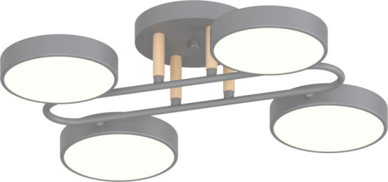 Люстра Valeso XI3322-4 Серый + дерево