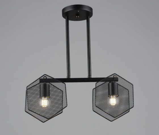 Люстра в стилі лофт Sirius B S2473/2 BK чорна