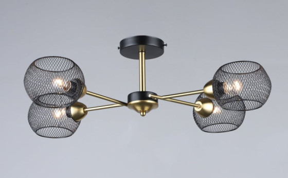 Люстра в стилі лофт Valeso B N6565/4 BK+COP