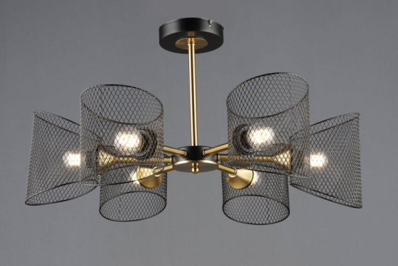 Люстра в стиле лофт Valeso B N6685/6 BK+COP