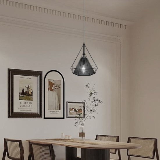 Люстра в стиле лофт Valeso GLD-18110-1-D390-BLACK