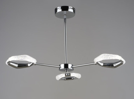 Люстра подвесная светодиодная Sirius B YH1304/3 CH 18W хромированная