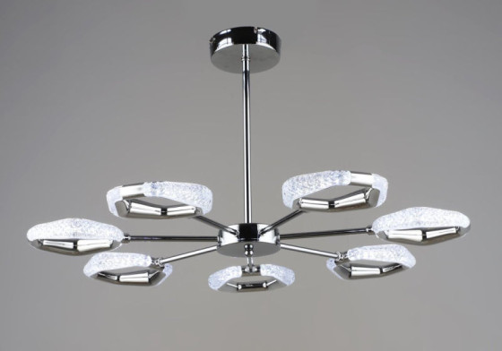 Люстра подвесная светодиодная Sirius B YH1304/7 CH 42W хромированная