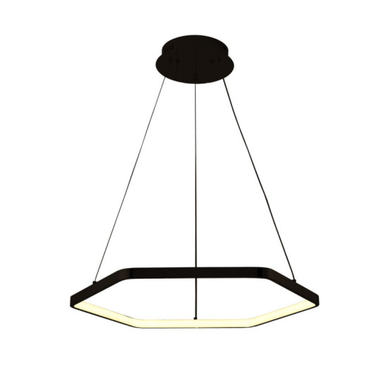 Люстра подвесная светодиодная Sirius LCD3024 BK черная