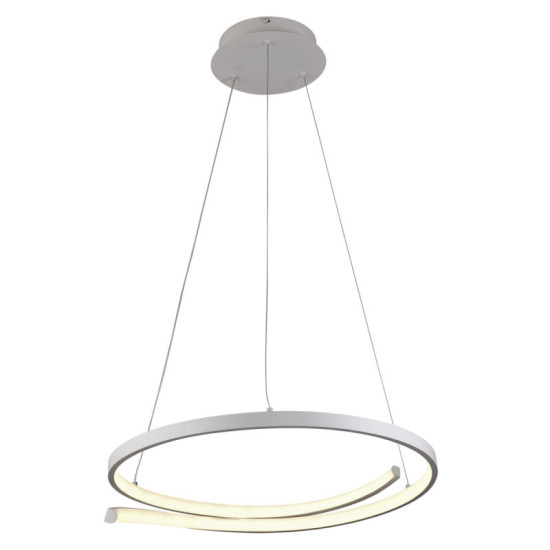 Люстра подвесная светодиодная Sirius LCD3052 WT белая