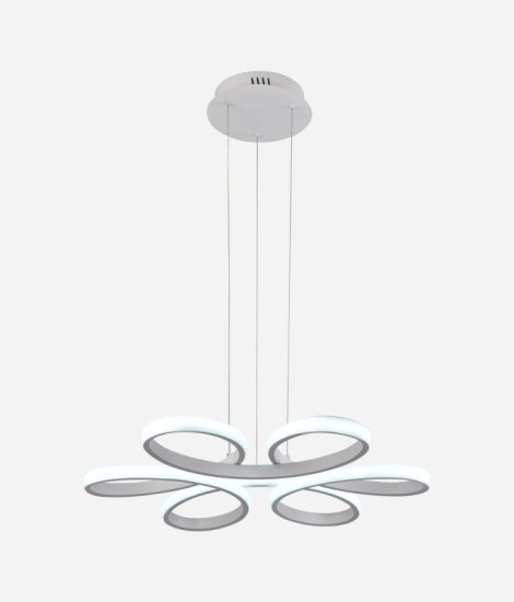 Люстра подвесная светодиодная Sirius LCD3061 WT белая