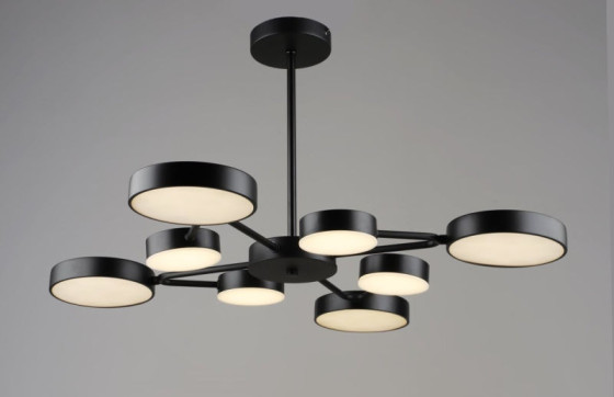 Люстра підвісна світлодіодна Valeso B YH1354/4+4 BK 84W