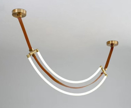 Люстра підвісна світлодіодна Valeso THD63224-1200 45W коричнева