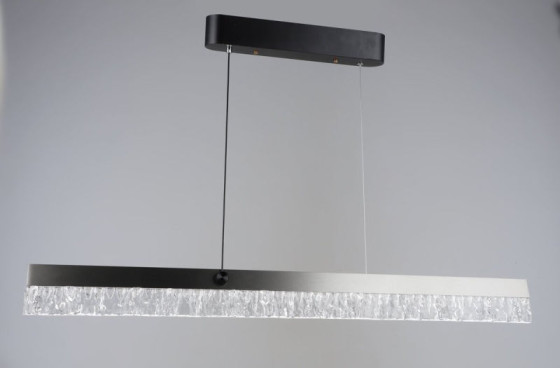 Люстра подвесная светодиодная Valeso YH1362/80W, LED 40W, лінійна, Черный+Серый