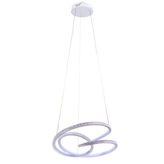 Люстра подвесная светодиодная акриловая Sirius LCD3073 WT 128W