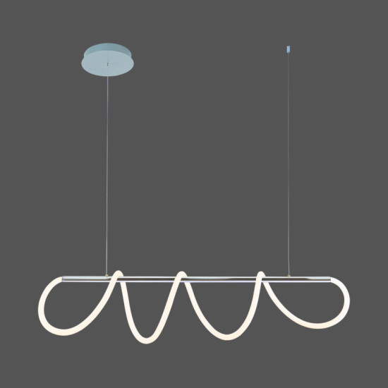 Люстра підвісна світлодіодна акрилова Valeso 20006PM хром