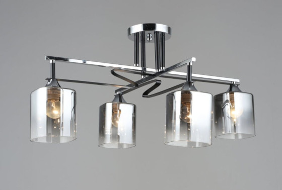 Люстра потолочная Sirius B A4057/4 CH+BK