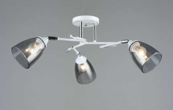 Люстра стельова Sirius B A4091/3 WT+CH з поворотним механізмом