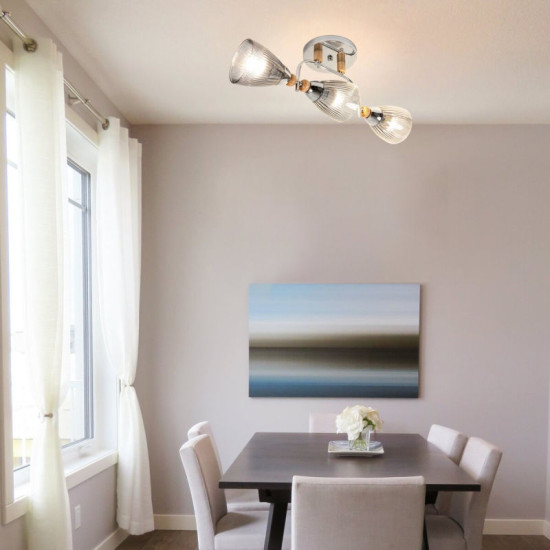 Люстра стельова Sirius Л 8084/3А на 3 плафони