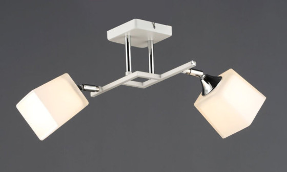 Люстра стельова Valeso B N6646/2 WT+CR на 2 плафони