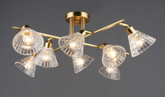 Люстра стельова Valeso B N6653/8 мідь