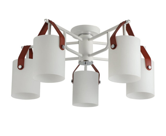 Люстра потолочная Valeso G 321035/5 CR+Matt white