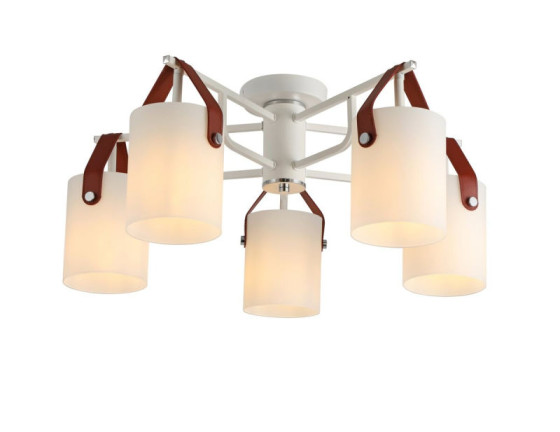 Люстра потолочная Valeso G 321035/5 CR+Matt white