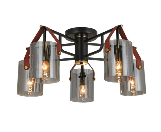 Люстра потолочная Valeso G 321036/5 Copper+Matt black