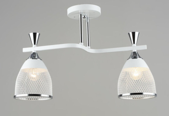 Люстра потолочная металическая Sirius B N6218/2 WT+CH