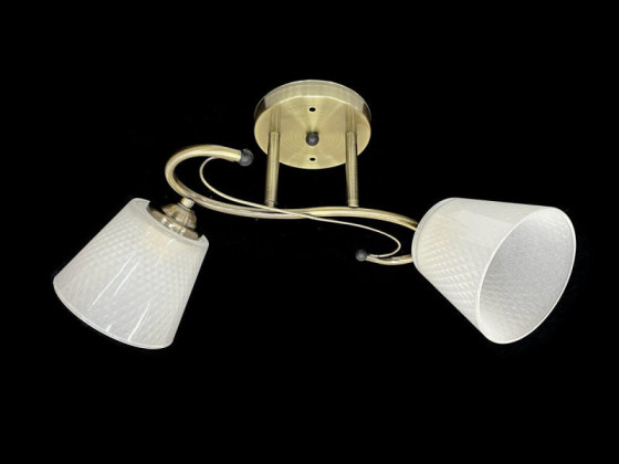 Люстра потолочная на 2 плафона Valeso 7051C/2 Бронза