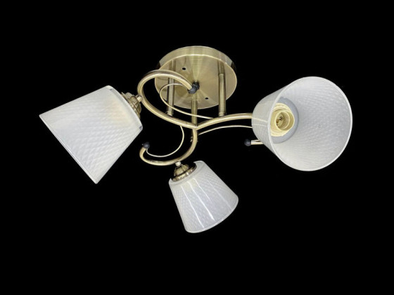 Люстра потолочная на 3 плафона Valeso 7051C/3 Бронза