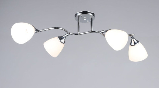 Люстра стельова на 4 плафони Valeso K2313/4, хромовий (E27)