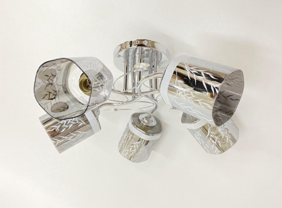 Люстра потолочная на 5 плафонов Valeso 6248E/5 Хром