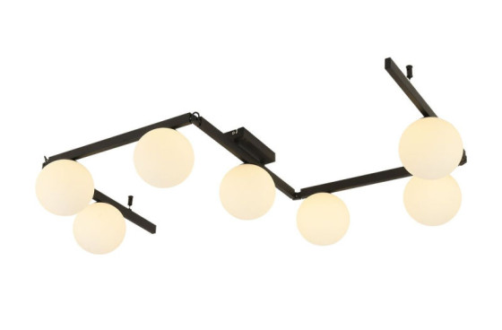 Люстра стельова регульована Valeso BX84016-7 BK чорна