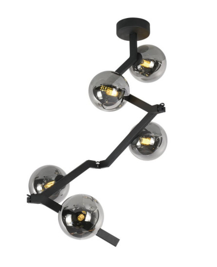 Люстра потолочная регульована Valeso BX84020-5 BK черная