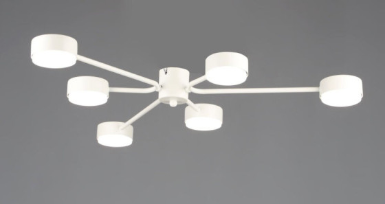 Люстра потолочная светодиодная Valeso N6711/6 кругла GX53 Белый