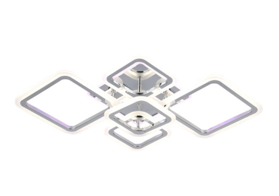 Люстра потолочная светодиодная для гостинной и спальни Valeso 2055/5 Хром 128W