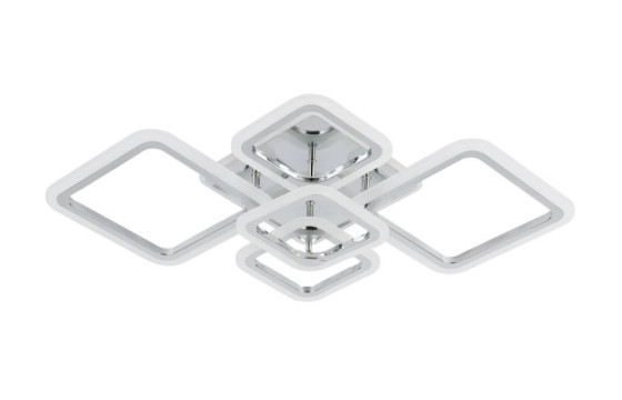 Люстра потолочная светодиодная для гостинной и спальни Valeso 2055/5 Хром 128W